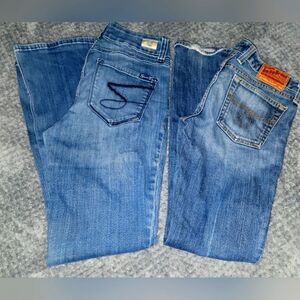 Bundle: Seven7 & Lucky Boot Cut Jeans -  Classic Style Size 6